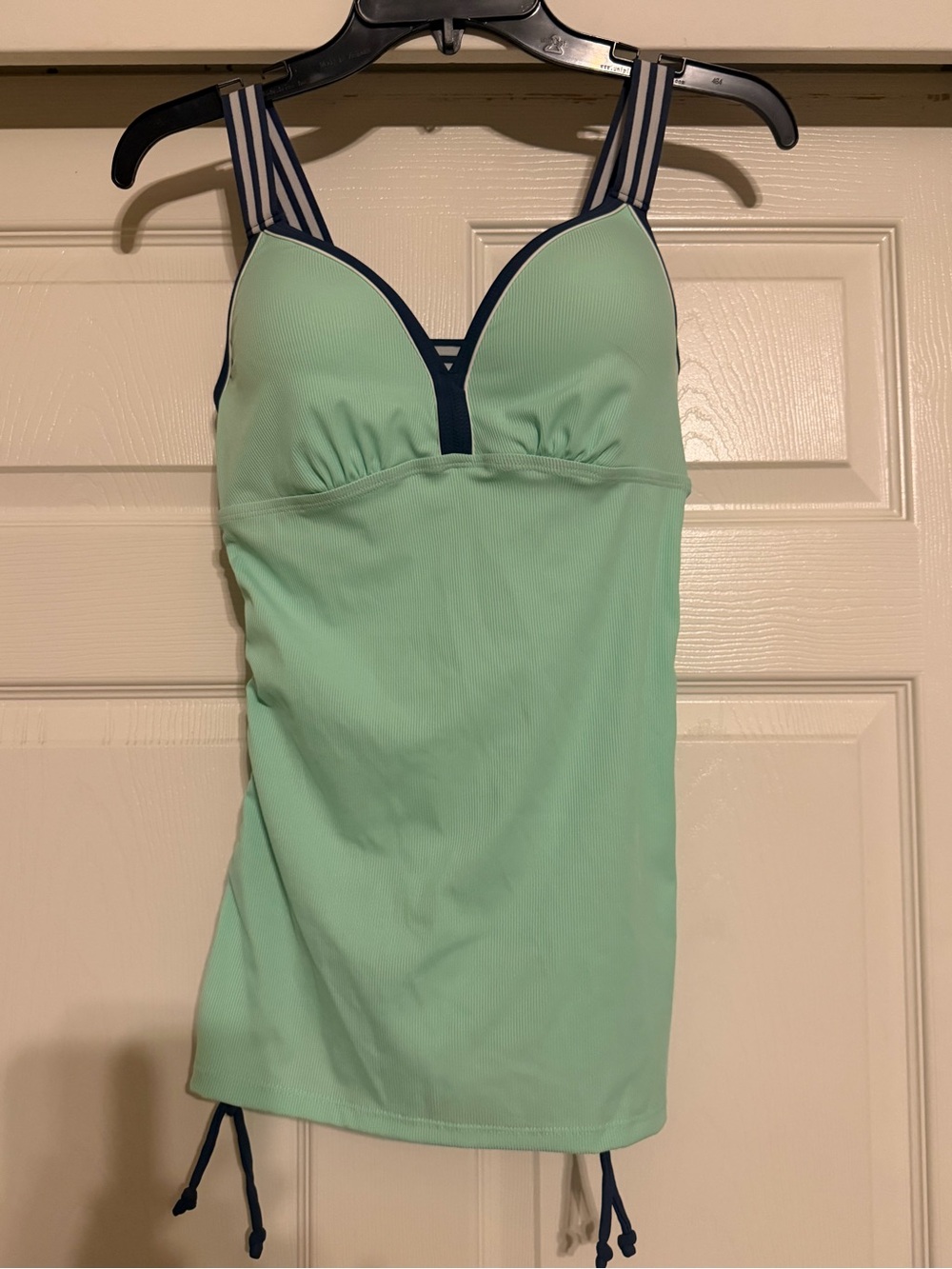 Free Country Tankini Swim Top Small Mint Green Underwire Adjustable Straps